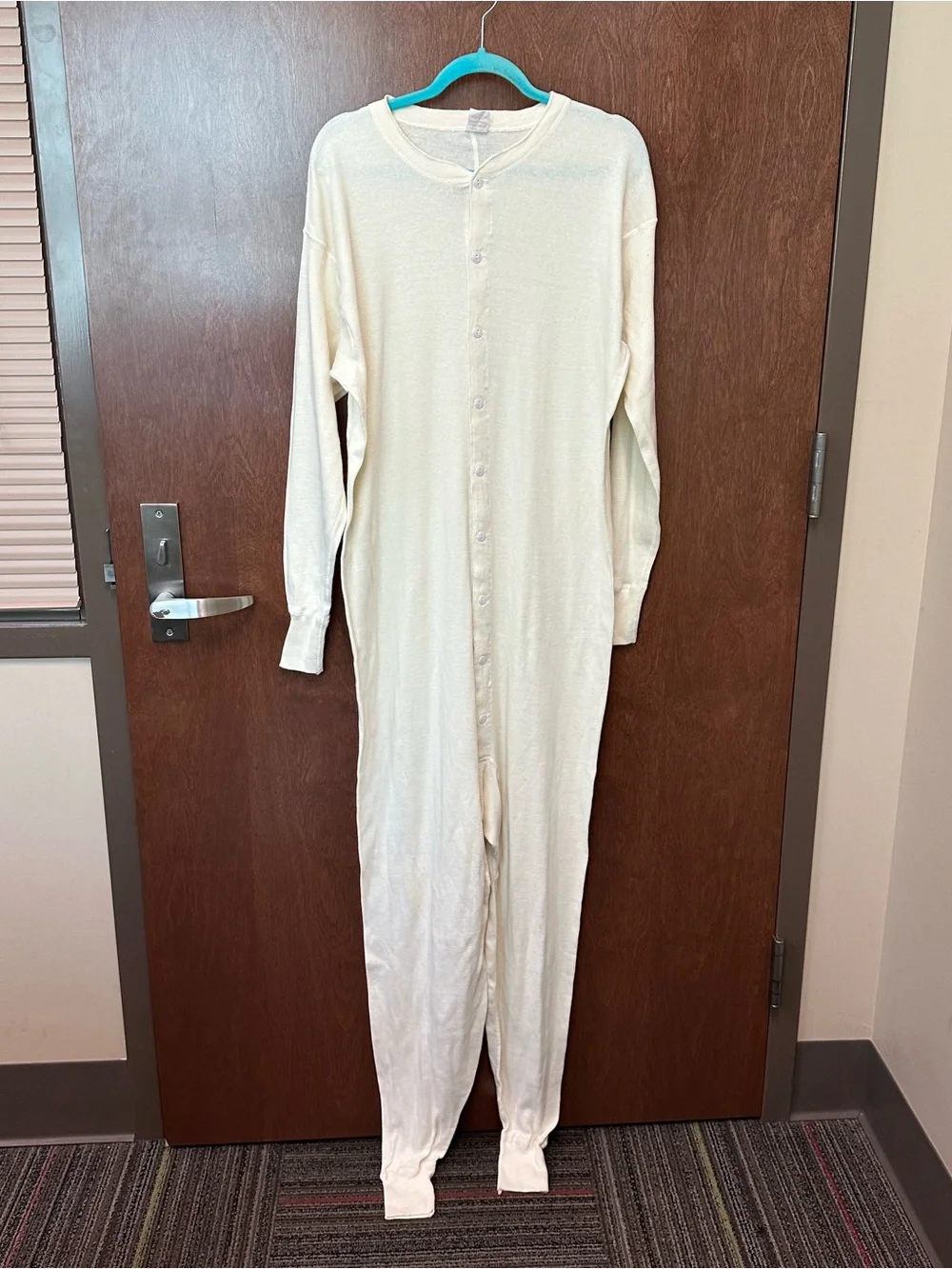 Vintage Healthknit Unionsuit Long Johns men’s 3X made in USA 100% cotton RARE